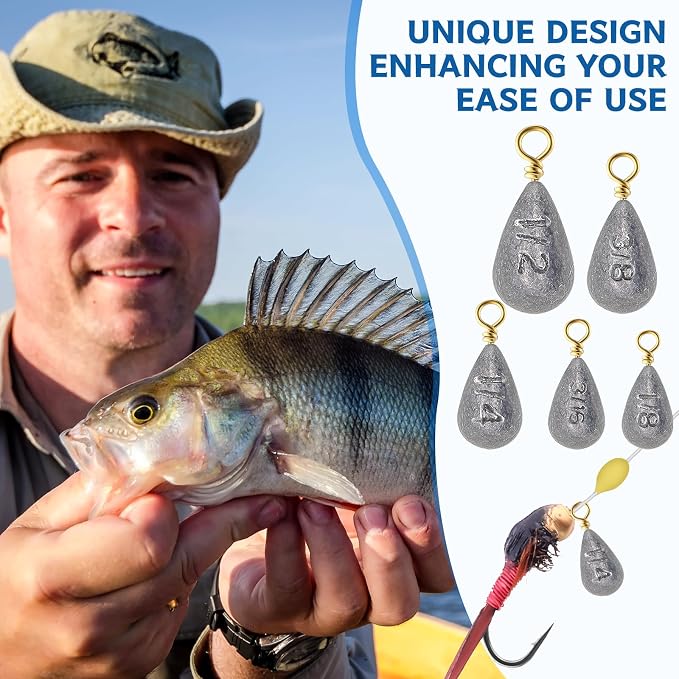 Bass Casting Swivel Bell Sinkers Fishing Weights Drop Shaped Fishing Sinkers Catfish Weights for Ocean Saltwater Surf Bass Casting Gear Tackle