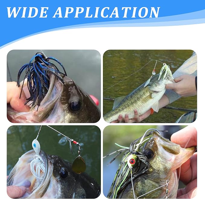 Silicone Jig Skirts Fishing Lures 50 Strands Bass Fishing Jigs Spinnerbait Skirts Replacement Kit Squid Jig Spinner Bait DIY Fishing Lures 12/24 Bundles