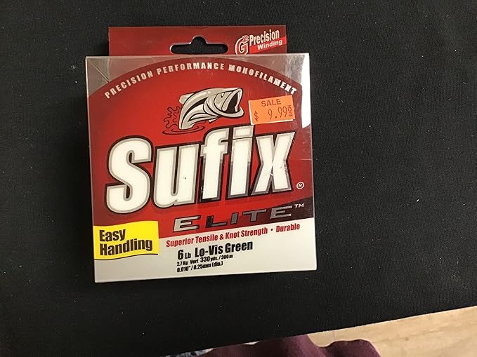 Sufix Elite 6 lb Fishing Line (330 YD Spool)