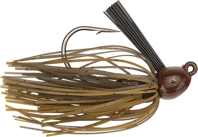 Strike King Bitsy Flip Jig Fishing Lure, Extra-Strong Weed Guard