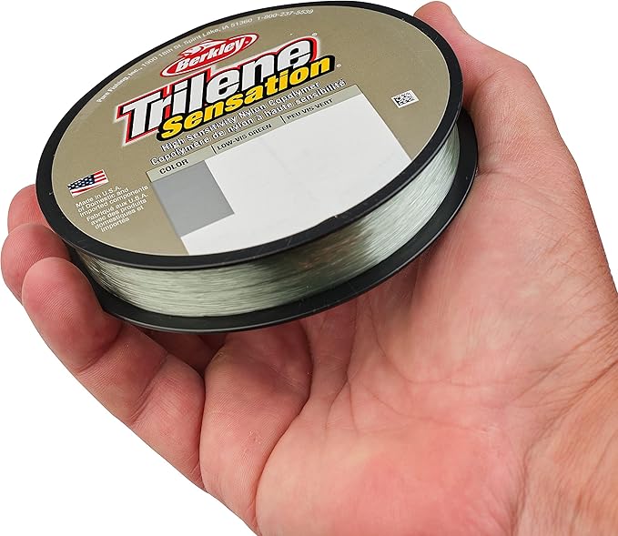 Berkley Trilene® Sensation, Low-Vis Green, 8lb | 3.6kg Monofilament Fishing Line, Suitable for Freshwater Environments