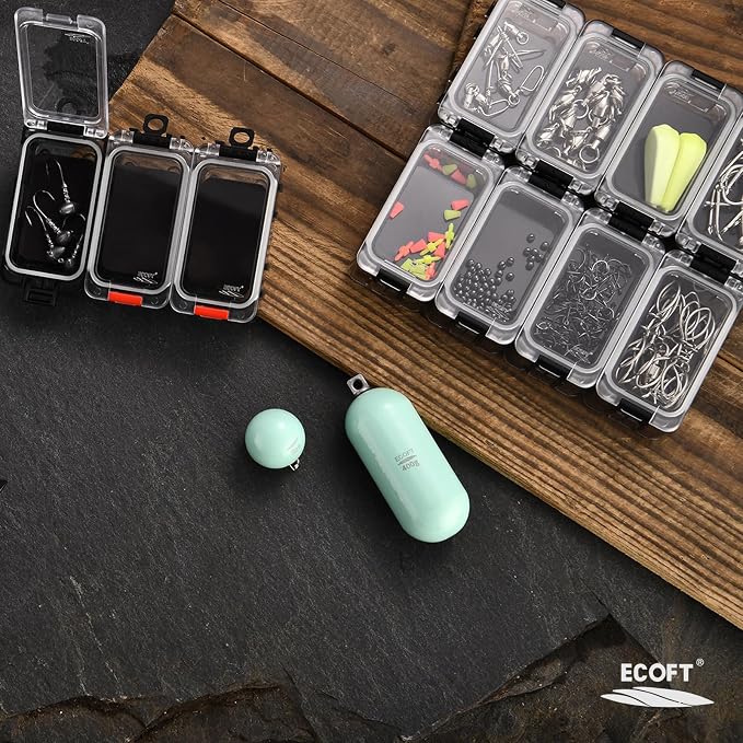 Lead Free Fishing Weights Sinkers 20g-200g Coated Egg Sinkers Cannonball Weights Assorted Sizes Bag and Fishing Weights Assortment Box Non-Lead Fishing Weights Saltwater Freshwater