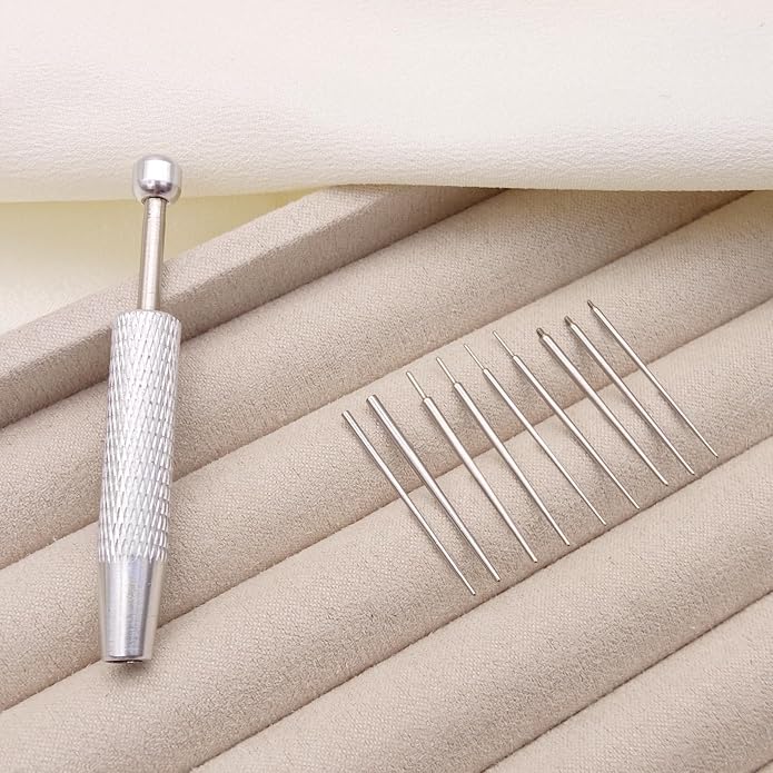 14G 16G 18G 20G Piercing Taper Piercing Ball Grabber Tool Stainless Steel Flat Back Earring Applicator Tool Threadless Insertion Pin Curved Body Piercing Kit for Ear/Nose/Navel/Lip/Eyebrow