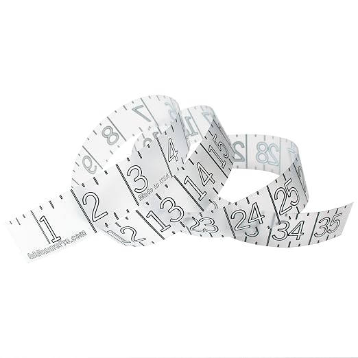 36" Fish Measuring Ruler Sticker | Transparent Waterproof Decal Tape | Made in USA | Large Bold Easy Read Markings | Boat, Kayak, Net, Cooler, Table Compatible | Marine Grade Adhesive | Easy Install