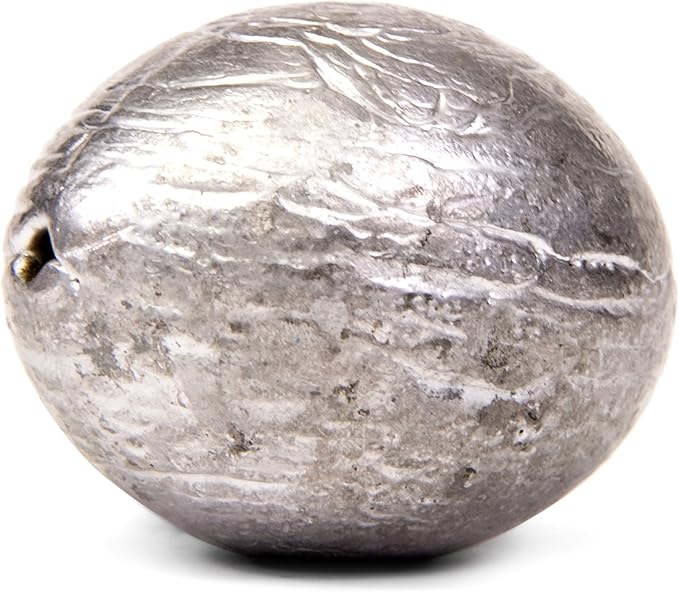 Bullet Weights Egg Sinkers Fishing Weights | Smooth Slip Design for Freshwater & Saltwater | Ideal for Catfish | All Around Sinker for Variety of Fishing Applications | Multiple Size Options