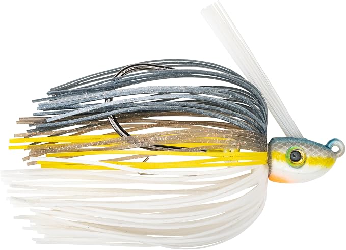 Strike King Hack Attack Heavy Cover Swim Jig Fishing Lure, Exclusive Gamakatsu Extra-Strong Siwash Hook