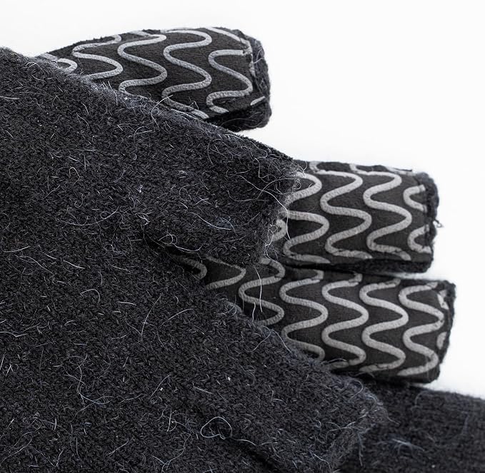 Avantic Alpaca Fishing Gloves for Men & Women with 3-Cut Fingers & Anti-Slip Grip for Winter Fly Fishing