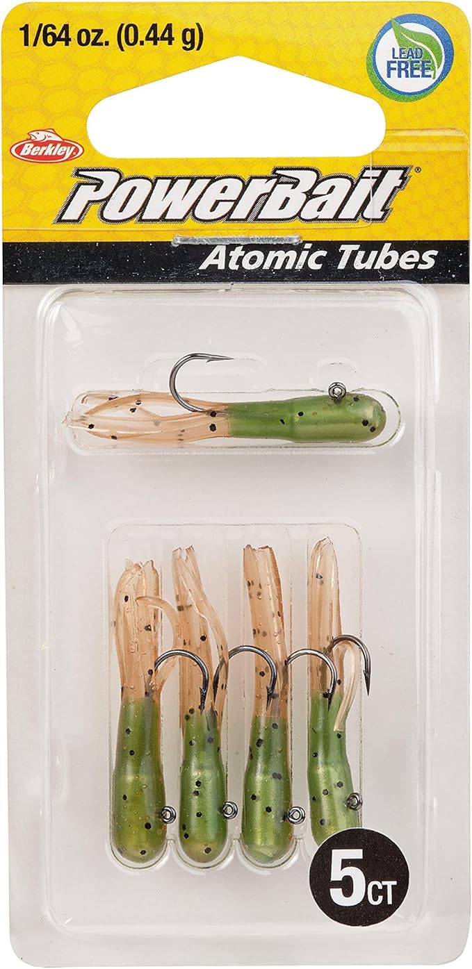 Berkley PowerBait Pre-Rigged Atomic Tubes Fishing Soft Bait