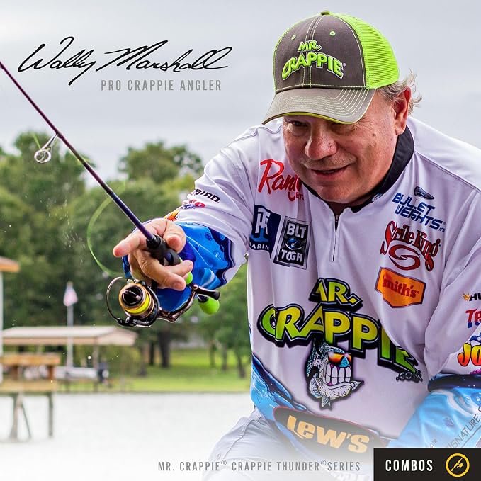 Lew's Crappie Thunder Solo Jigging Reel and Fishing Rod Combo