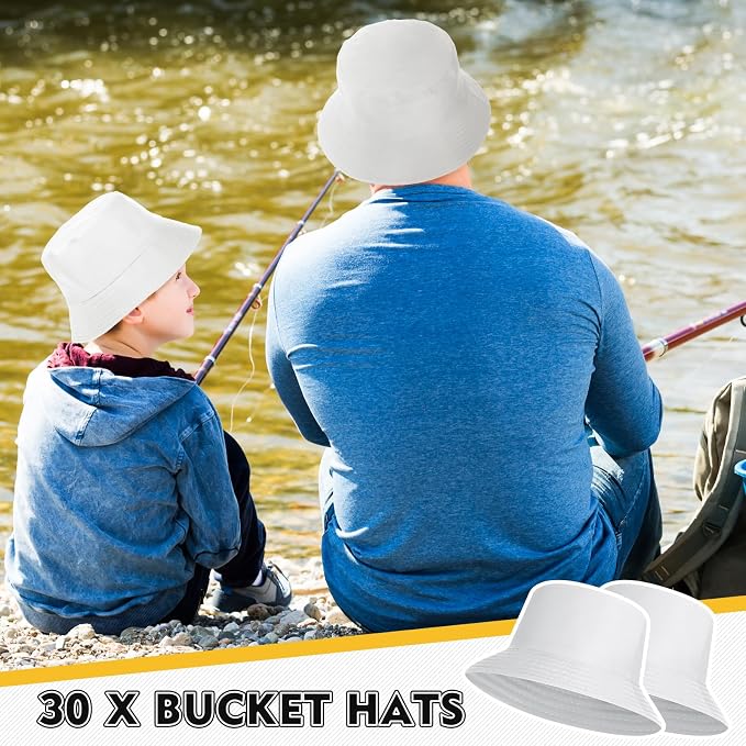 Haysandy Bulk Bucket Hats for Summer Camps Sun Protection Quick Dry Fishing Hats for Teams and Group Events