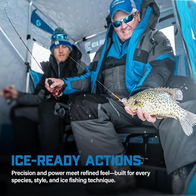 CLAM Katana Ice Fishing Rod and Reel Combo