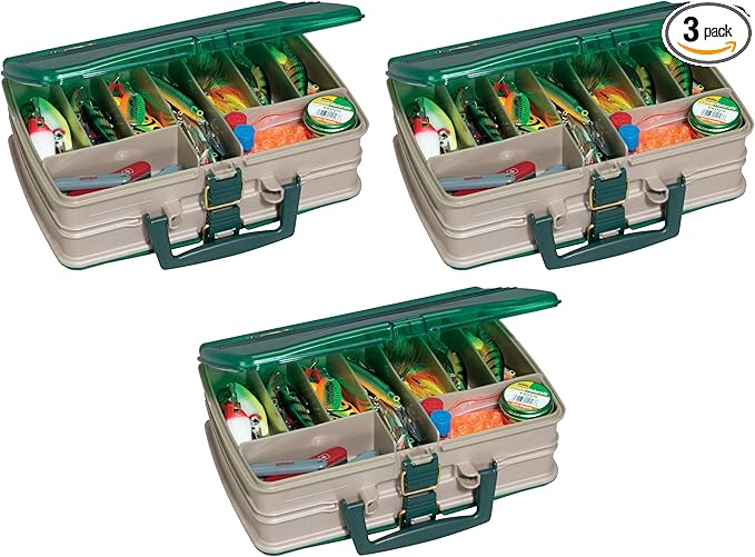 Plano Double Sided Satchel, Sandstone & Green, one Size (112000) (Pack of 3)