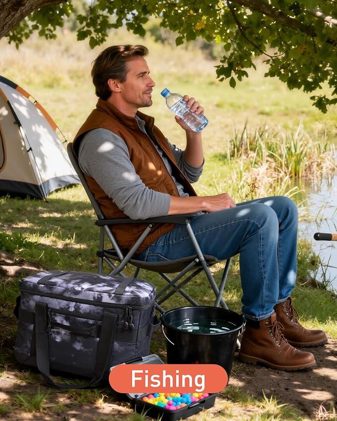 TOURIT Soft Sided Cooler Bag Insulated 30/48/60 Cans, Large Collapsible & Leakproof Ice Chest for Picnic, Beach, Camping, Travel, Sports Fan Coolers