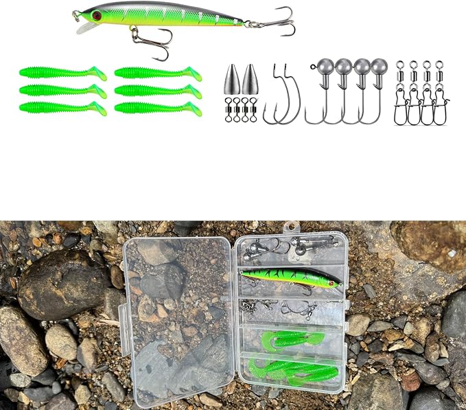 Fishing Pole Combo, 6.9ft 2Pcs Telescopic Rods Set, Collapsible Carbon Fiber Fishing Rods, 2PCS Spinning Reel Set with Carrier Bag Freshwater Fishing Rod and Reel Combos Kits