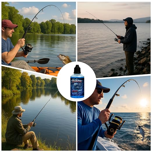 2oz Fishing Reel Oil Lubricant for Saltwater Fishing Reels, Reel Bearings, Gears, Freshwater Saltwater Reel Lubrican