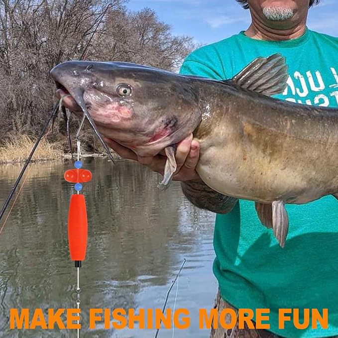 Catfishing Tackle Making Kit Catfish Rig Accessories, 110/148pcs Santee Rig Catfishing Tackle with Catfish Floats Catfish Rattles Peg Floats Hooks Swivels Sinker Slides Catfishing Equipment