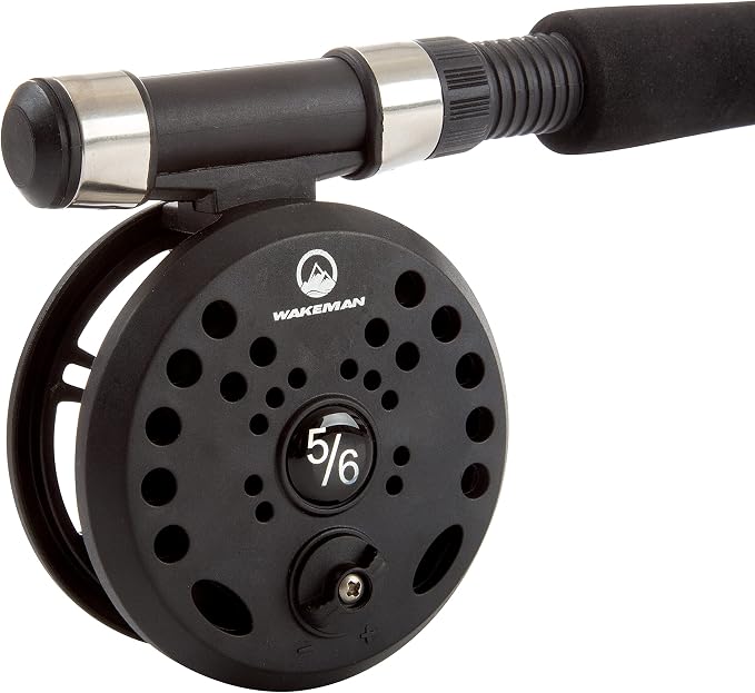 Wakeman Outdoors Fly Fishing Rod & Reel Combo Starter Kit with Case and Accessories