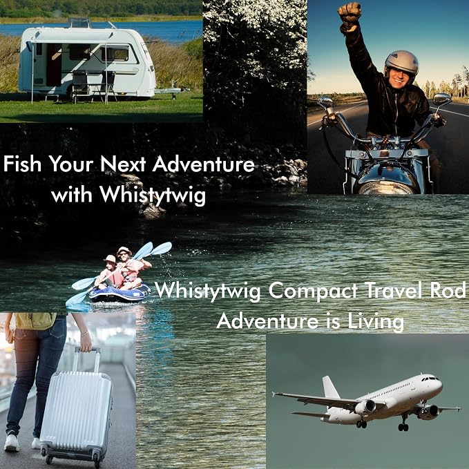 Whistytwig Carbon Fiber Telescopic Fishing Rod - Portable Collapsible Design for Travel and Adventure - Versatile Saltwater and Freshwater Fishing Pole