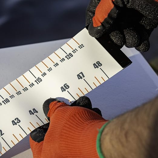 Smith's Regal River 48" Retractable Ruler - Durable - UV Resistant, Large Numbers - Waterproof Measuring Tape- Fresh - Saltwater Fishing, Boating - Kayaking - Tackle - Accessory - 3” Wide