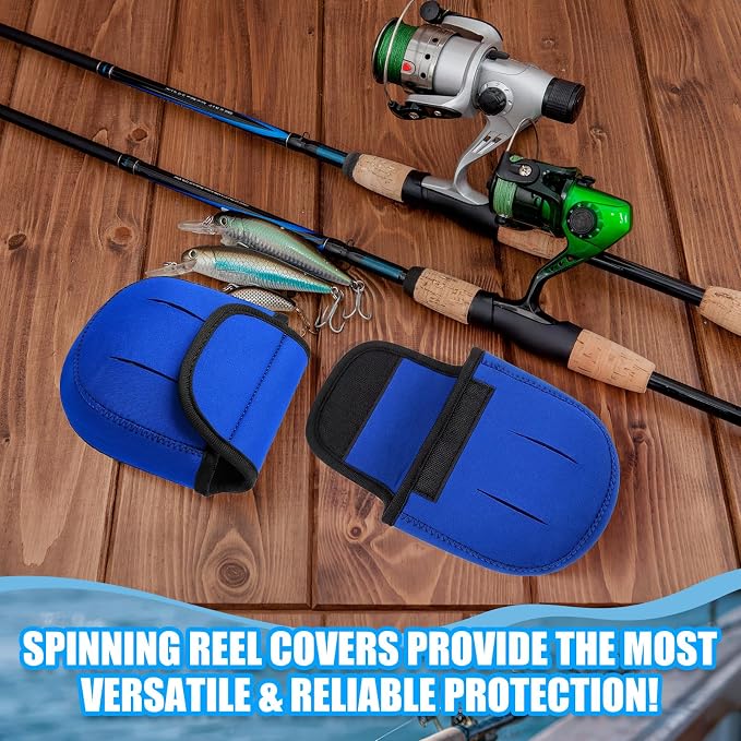 Fishing Spinning Reel Cover Bag for 2000-6000 Series Baitcasting Trolling Fishing Reels Protective Cover Case Pouch Sleeve Gloves