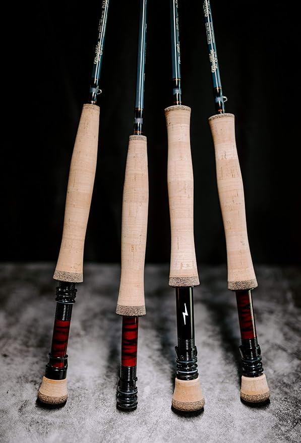 Moonshine Rod Company Fast Action Fly Fishing Rod – Carbon Fiber Graphite Rod with Zippered Travel Case – Drifter II, Vesper, Epiphany ESN, Outcast, Phantom & Rambler Series - 2WT up to 12WT Rods