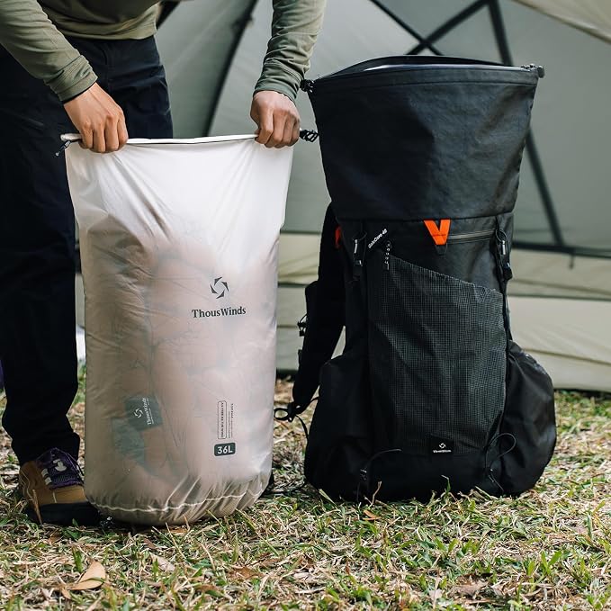 Thous Winds Waterproof Dry Bag, Lightweight Dry Sack for Hiking, Camping, Boating, Backpacking, Kayaking, 36L