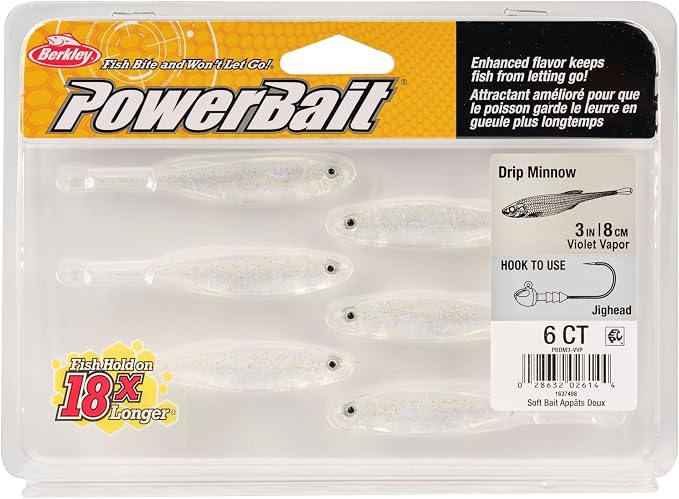 Berkley PowerBait Drip Minnow Fishing Soft Bait