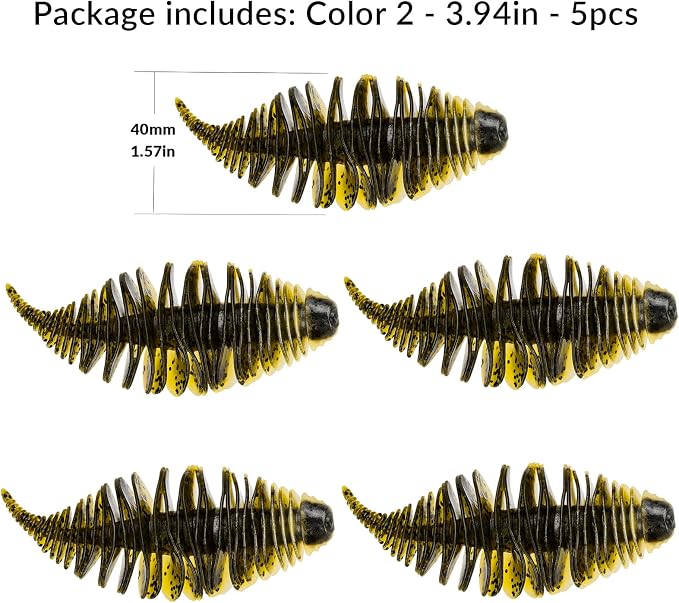 THKFISH Soft Swimbait 5/6 PCS or 15/18 PCS Soft Plastic Fishing Lures Bass Lures Swim Baits Lures for Bass Fishing Worms for Bass