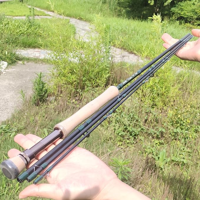 Aventik Troutflow Fly Fishing Rod and Reel Combo, 9FT 5wt 8wt, Japan Toray 46T Carbon Fast Action 4-Piece Fly Rod Kit with SADC Pre-Spooled Reel & Case
