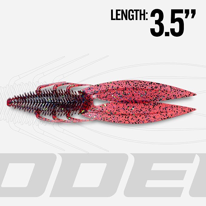 6th Sense – Bodega – Soft Plastic Creature Bait – Bass Fishing – Twin Ridge Tail Action – Multiple Sizes – Made in the USA