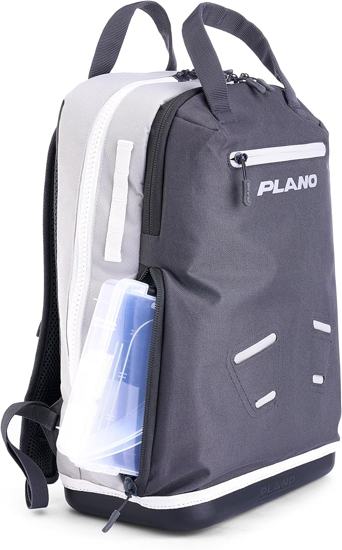 Plano Weekend Softside 3700 Tackle Backpack, Cutting-Edge Fishing Tackle Bag, Molded Waterproof Base, Spacious Storage, Die Cut Tool Sleeves, Daisy Chain Attachment Points