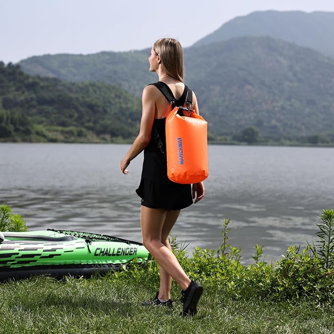 MARCHWAY Floating Waterproof Dry Bag Backpack 5L/10L/20L/30L/40L, Roll Top Sack Keeps Gear Dry for Kayaking, Rafting, Boating, Swimming, Camping, Hiking, Beach, Fishing