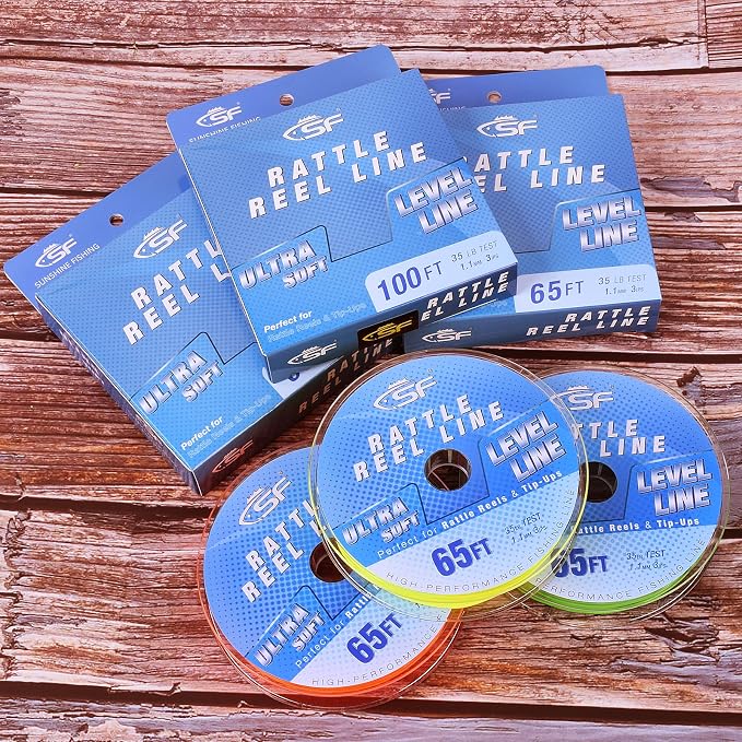 SF Rattle Reel Line for Ice Fishing Rattle Reels