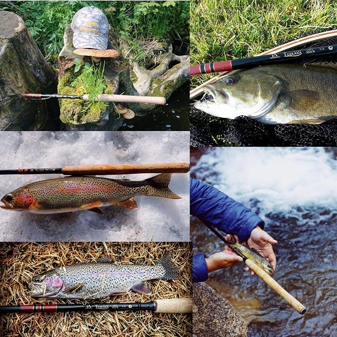 Maxcatch Tenkara Fly Fishing Rod and Combo 7:3 Action, 9/10/11/12/13ft/Triple Zoom 8'10''/9'9''/10'6'',10'8''/11'10''/12'9''