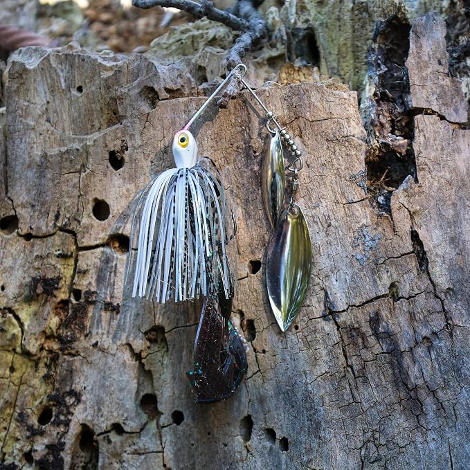 Reaction Tackle Spinner Bait Fishing Lure for Bass Fishing Also for Trout Pike Salmon Walleye (3-Pack)