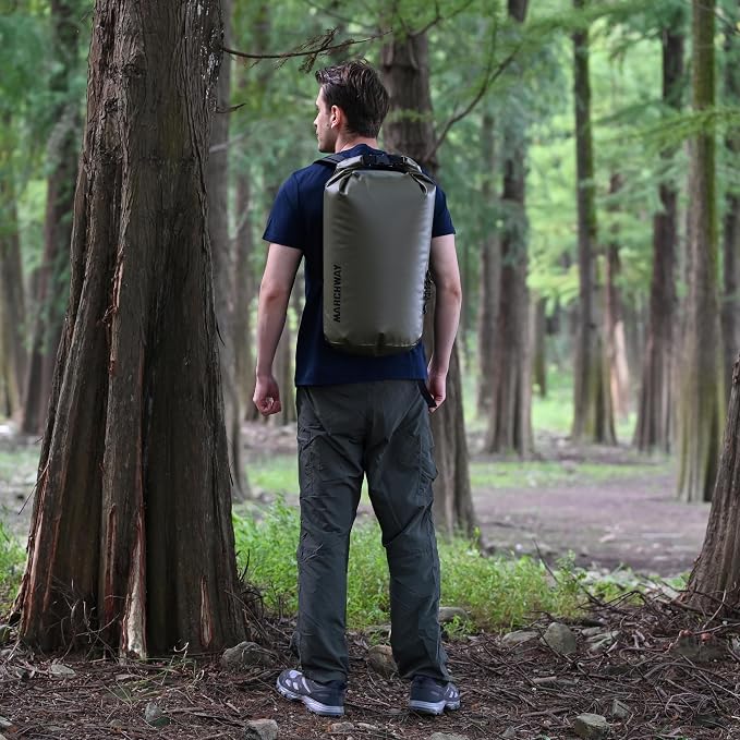 MARCHWAY Floating Waterproof Dry Bag Backpack 5L/10L/20L/30L/40L, Roll Top Sack Keeps Gear Dry for Kayaking, Rafting, Boating, Swimming, Camping, Hiking, Beach, Fishing