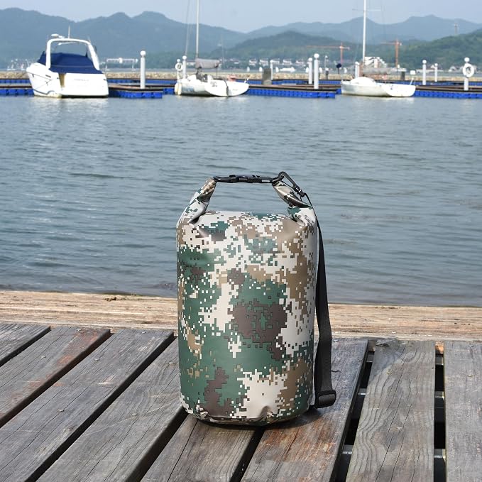 MARCHWAY Floating Waterproof Dry Bag Backpack 5L/10L/20L/30L/40L, Roll Top Sack Keeps Gear Dry for Kayaking, Rafting, Boating, Swimming, Camping, Hiking, Beach, Fishing