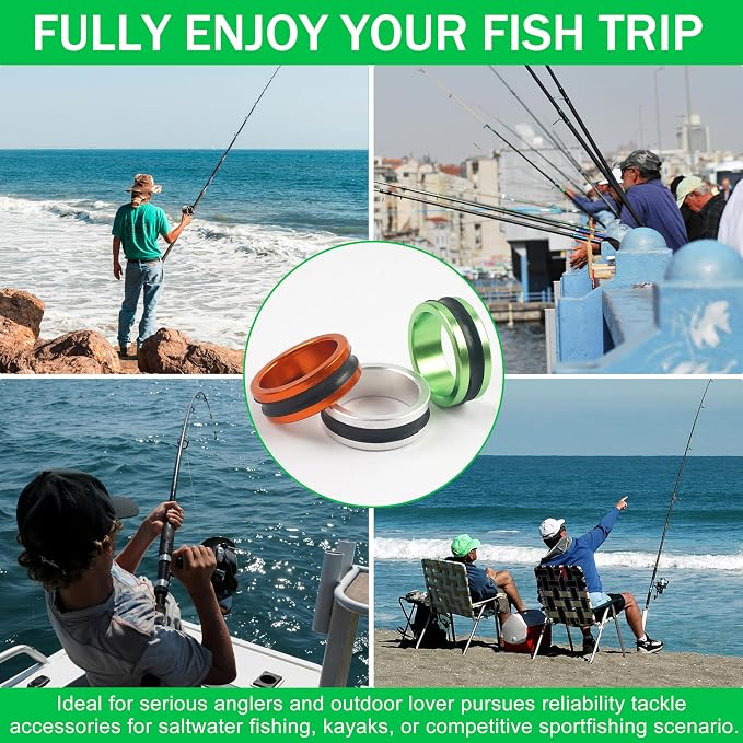 SILANON 2pcs Fishing Line Puller Ring, Fishing Knot Tying Tool Alloy Line Dragger Tightener Ring FG GT Knot Puller Tool Assist Fishing Line Knotting Grippers Device for Tying