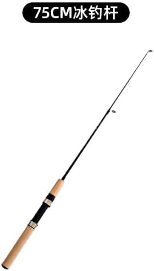LCE Fishing Rod,Winter Fishing Rods Ice Fishing Rods Pen Pole Lures Fishing Tackle Spinning Casting Hard Rod Without Reel Useful and Practical Fishing Rod and Reel Combos Hunting and Fishing (75cm)