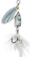Blue Fox Flash Spinner, Inline Spinner Lure for Trout, Bass, and Salmon, High Flash Fishing Spinner for Rivers and Lakes, Blade Size 1, Shad
