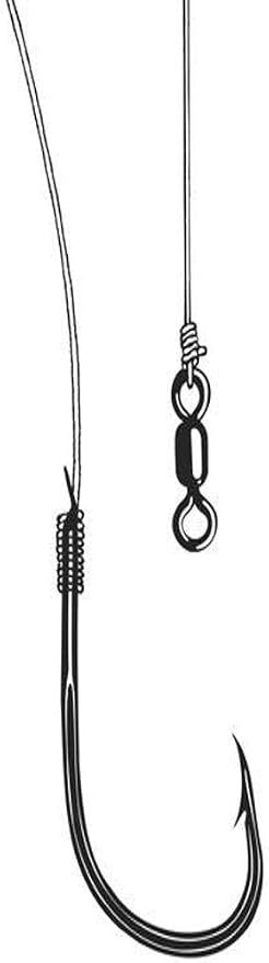 Owner Ghost Leaders with Fluorocarbon Line and Needle Point Hooks