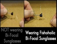 Fishoholic Polarized Bi-Focal Fishing Sunglasses with Reader Magnification (1.5x, 2.0x, 2.5x Options) and UV400 Protection