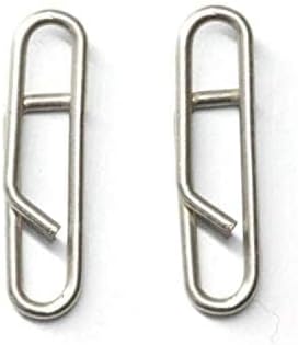 100pcs/pack Stainless Steel Power Clips Lure Clips Snaps Quick Change Fishing Lure Connector Kayak Drifting Fishing Fast Snaps Speed Clips