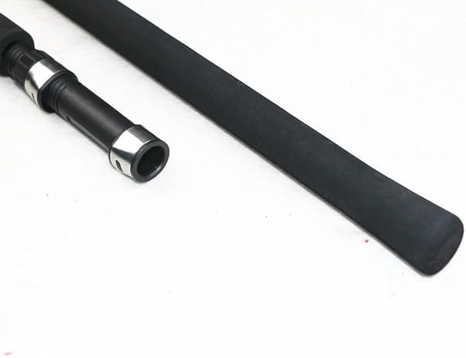 Pack of 1 Replacement Parts Black EVA Spinning Fishing Rod Handle Grip with Reel Seat Rod Repair DIY