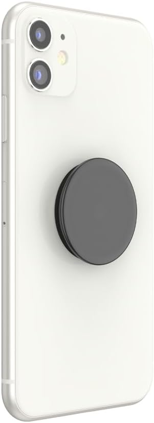 PopSockets Phone Grip with Expanding Kickstand, Adhesive Grip - Translucent Black