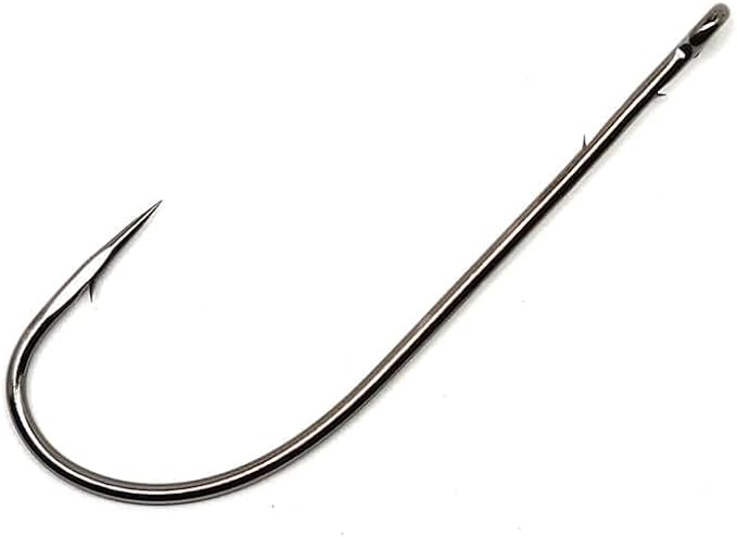 Gamakatsu Gamakatsu High Carbon Steel Worm Hook with Barbed Shank Finish