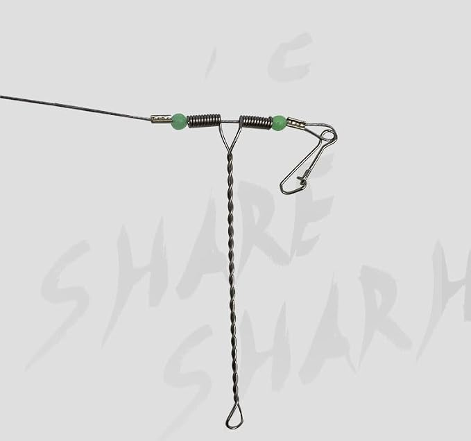 10 pcs 25" Surf Fishing Leaders, Target Bull Red Drum Small Sharks, Hand Tied