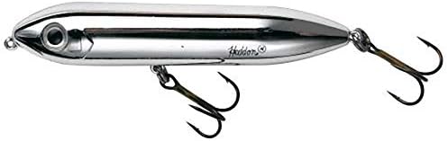 Heddon Super Spook Topwater Fishing Lure for Saltwater and Freshwater, Nickel , (1/2 oz)