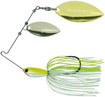 Duckett Fishing Waterslash Double Willow Spinnerbait, Compact Fishing Lure, Durable in Heavy Cover, 3/8oz or 1/2oz