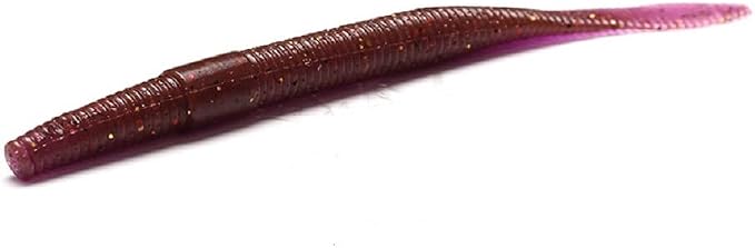 Soft Baits Finesse Worms Flat Tail Stick Worm(10cm/3.94in 2.9g/0.1oz. 6 Color Option)